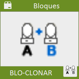 Crea una copia exacta de la definición de un bloque. El nombre se crea de forma automática.