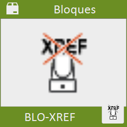 Convierte una inserción de bloque en una referencia externa superpuesta, actualizando todas las inserciones.