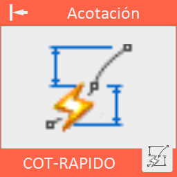 Añade cotas al dibujo simplemente marcando un único punto por cada entidad.