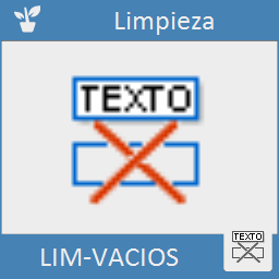 Elimina del dibujo actual todas las entidades de texto cuyo valor este vacio.