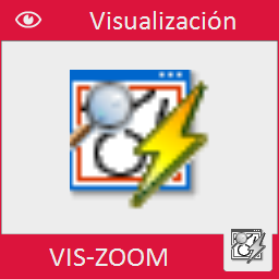 Hace un zoom todo del dibujo sin que se haga una regeneración.