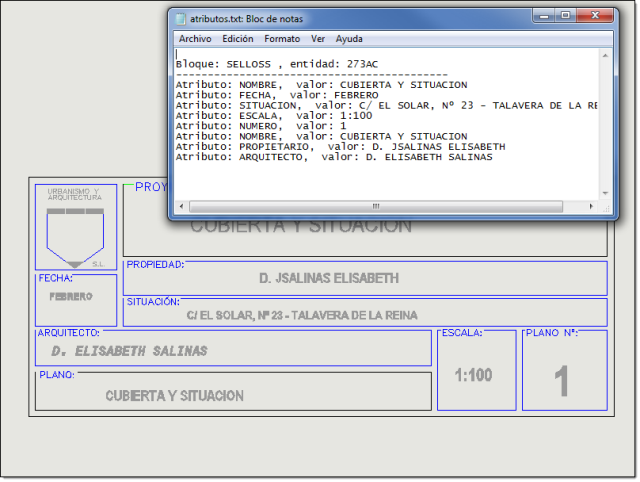Exporta a un archivo todos los atributos de los bloques seleccionados en el dibujo.
