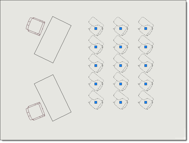 Selecciona todas las inserciones de un bloque marcado en el dibujo.