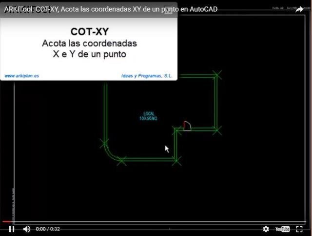 Acota las coordenadas XY de un punto.