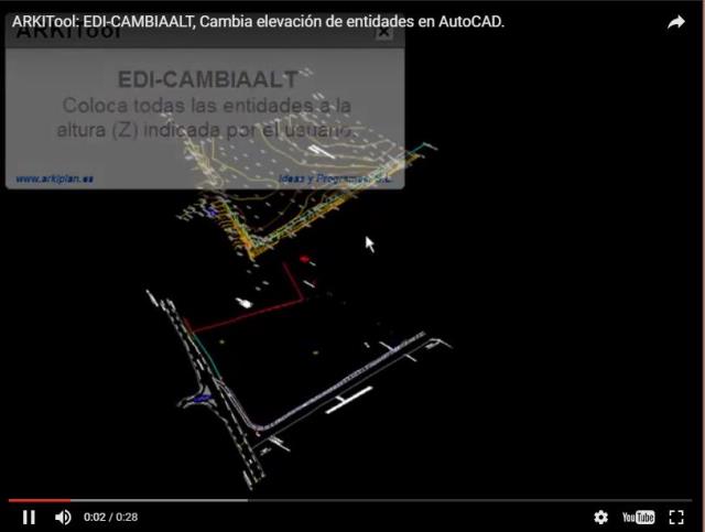 Coloca todas las entidades seleccionadas a la altura Z indicada por el usuario