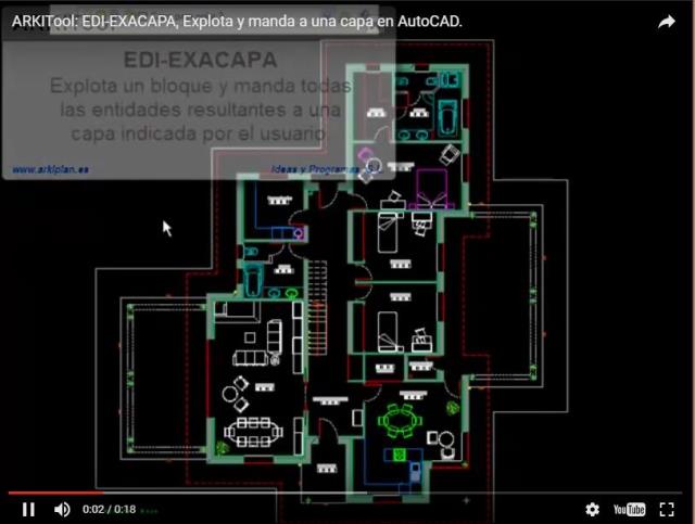 Explota un bloque y manda todas las entidades resultantes a una capa indicada por el usuario.