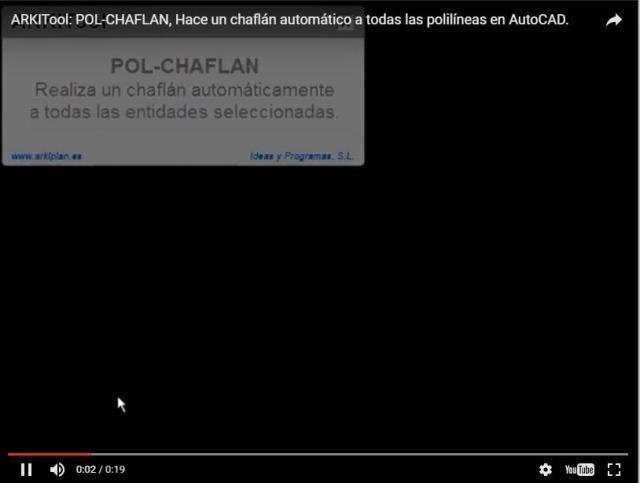 Realiza un chaflán automáticamente a todas las entidades seleccionadas.
