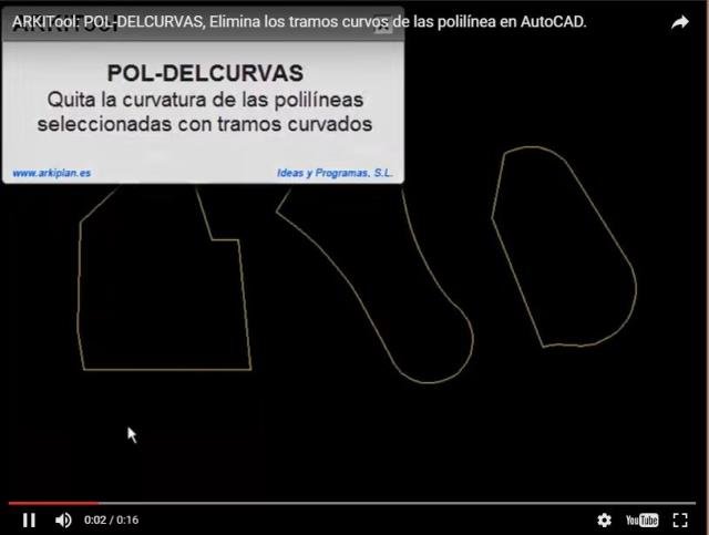 Quita la curvatura de las polilíneas seleccionadas con los vértices curvados.