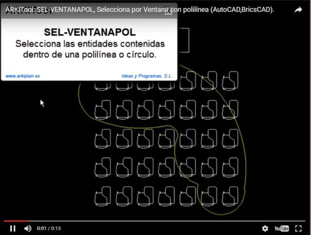 Permite seleccionar todas las entidades contenidas dentro de una polilínea o un circulo.