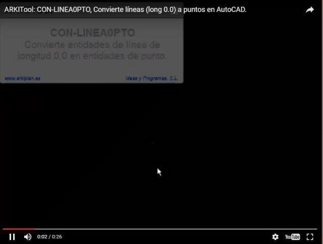 Convierte entidades de línea de longitud 0.0 en entidades de punto.