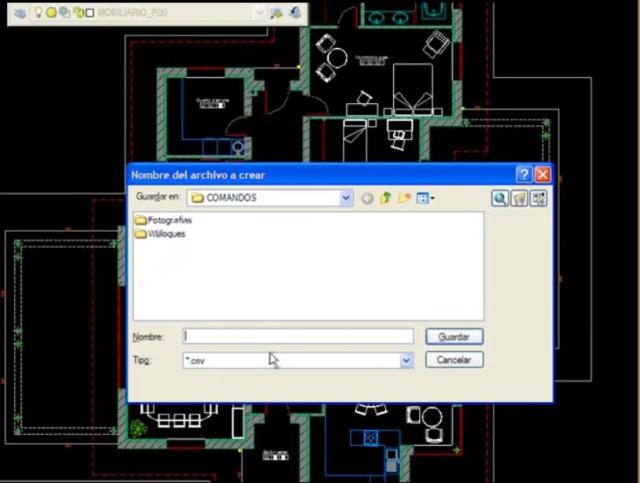Exporta la definición de capas del dibujo actual a un archivo de Excel a través de .CSV